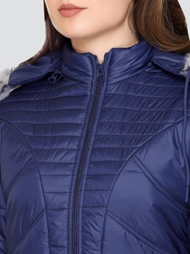 Image of RARE TIMES Women's Stylish Solid Full Sleeves Jacket | Winter Wear Quilted Jacket for Travelling | Regulaer Fit Puffer Jacket For Women
