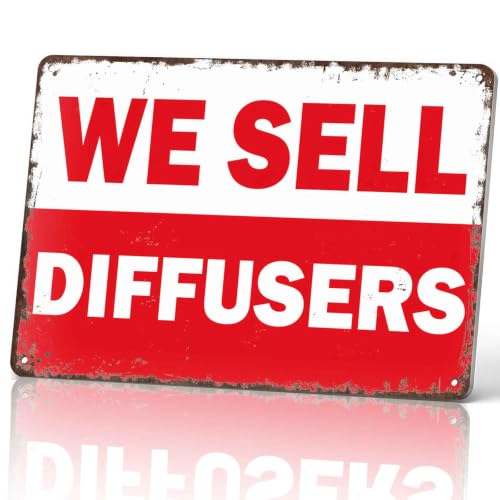 Vintage Metal Signs We Sell Diffusers Business Wall Decor 8x12 In