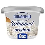Philadelphia Whipped Cream Cheese Spread, 1 Tub, for Smooth, Spreadable Mornings, Original, No Artificial Preservatives, Flavors or Dyes, 8 oz