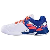 Babolat Unisex-Kinder Pulsion Indoor JR Tennisschuhe, White/Dazzling Blue, 38 EU
