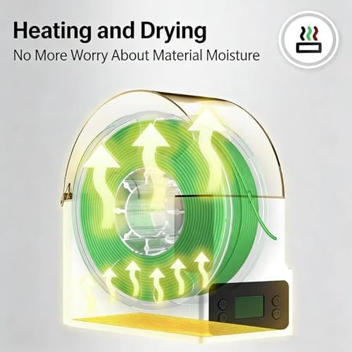 3D Printer Filament Dryer Box, Filament Dehydrator, Adjustable 3-Speed Temperature, for 1.75mm, 2.85mm, 3.00mm Filament