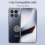 STARRYNOVA Etui z pierścieniem kompatybilne z Xiaomi Poco F9 Ultra, czarny