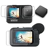 【ActyGo】 GoPro hero10/hero9用 液晶保護フィルム メディアモジュラー使用可 3か所×2枚