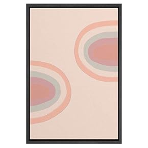 SIGNWIN Framed Canvas Wall Art Nordic Rainbow Canvas...