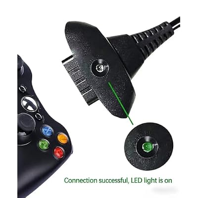 Charging Cable Compatible with Xbox 360, Wireless Controller USB Charging Cable Compatible with Microsoft Xbox360 / Xbox 360 Slim Wireless Game Controllers (10FT)
