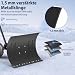 Froadp Mobile Pala da Neve Regolabile in Altezza Rimozione della Neve con...
