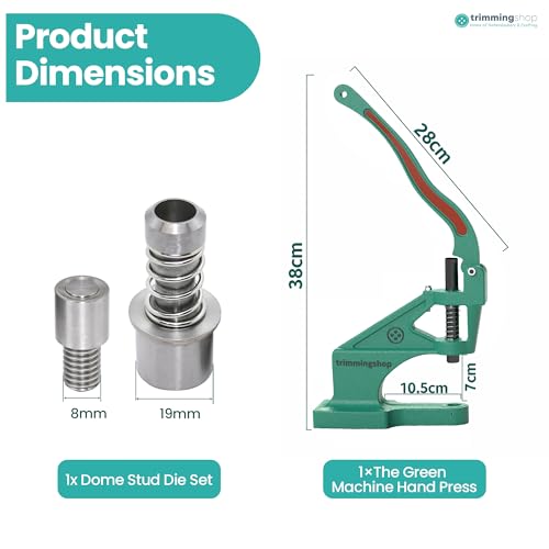 Matrices de fixation de 7 mm Trimming Shop pour rivets à tête bombée ronde