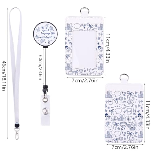 KUIYAI Porte-badge SLP pour orthophoniste, cadeau pour femme, orthophonie (ABC) – vue 2