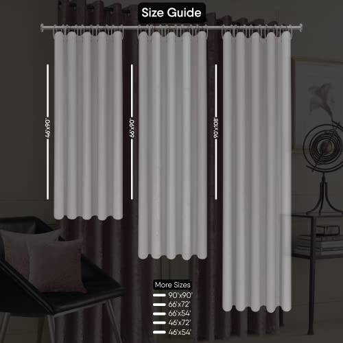 CHARKHAH Crushed Velvet Curtains for Bedroom Living Room Kitchens Ultra Soft and Graceful Fabric Pair of Fully Lined Prepared Blackout Curtain with Eyelet Ring Top (Blush Pink, 90" Wide x 108" Drop) - Image 7