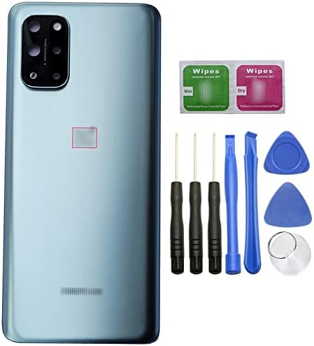 ubrokeifixit for OnePlus 8T Housing Rear Panel Back Glass Door Cover Replacement for OnePlus 8T 6.55"(NOT for 8 6.55",NOT for 8 Pro 6.78") (8T 6.55"/Silver)