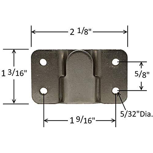 Interlocking Z Clips for Flush Mounting Pictures, Head Boards, & Wall Panels - 2 Sets