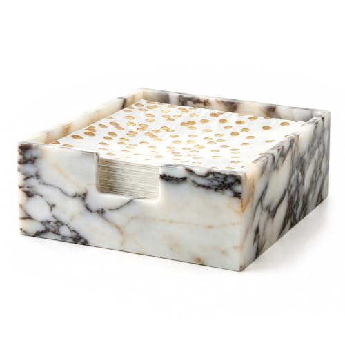 Calacatta Viola Marble Napkin Holder
