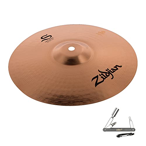 Avedis Zildjian S10S 10-INCH S FAMILY SPLASH CYMBAL W/ BRIGHT SOUND - BRILLIANT FINISH With ZKEY