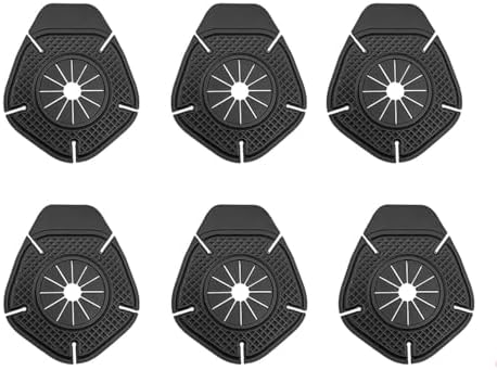 6 Pack Car Wiper Hole Protection Cover, Universal Dustproof ABS Protector Pad for Most Vehicles, Durable Car Wiper Hole Protection Cover for Wiper Care, Anti-Rust & Debris Guard (Black)