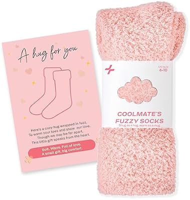 CoolMate GLOBAL Fuzzy Socks for Women – Plush, Cozy Gift Box – Soft, Cloud‑Like Comfort for Spa & Ho...