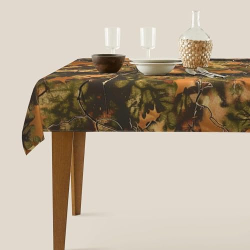 Nappe Polyester Imperméable Anti Tache Rectangulaire pour Table Cuisine - 4