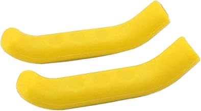 Bicycle Brake Lever Grip Protector Cover Silicone Yellow Wear-Resistant Shock Absorption Lightweight Lever Protection Cover Enhances Bicycle Brake Performance Mountain Bike