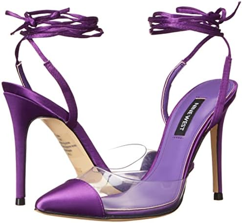 Nine West Women's FEREST3 Pump, Clear/Purple, 5 | Image 6
