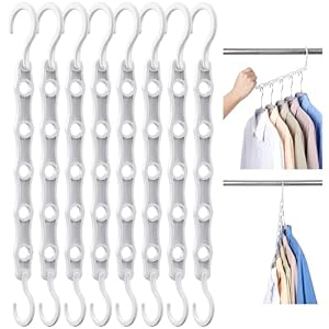 HOUSE DAY Space Saving Hangers 8 Pack, Closet Organizers and Storage