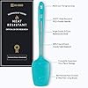 DI ORO Silicone Spoon Spatula - Forever Warranty - 600°F Heat-Resistant Large Silicone Spoonula Scraper - BPA Free Nonstick Cookware Safe Rubber Kitchen Utensil for Baking, Cooking, & Mixing (Teal) #1