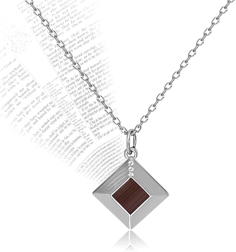 Sterling Silver Nano Bible Necklace for Women : World's Smallest ...