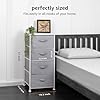 Amazon Basics Fabric 4-Drawer Storage Organizer Unit for Closet, Bedroom, White
