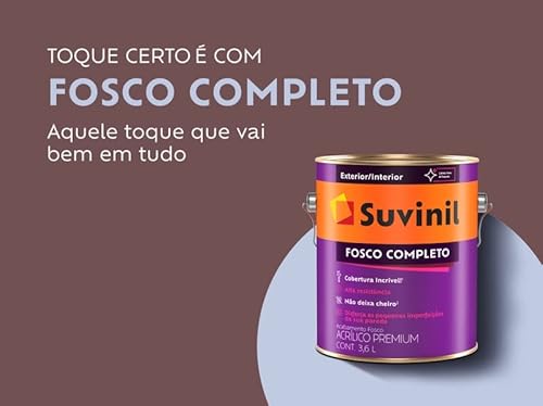 Tinta Suvinil acrilico fosco completo 3,6L - Branco Neve - 53398916
