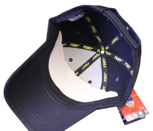 Fdny Baseball Hat Badge Fire Department Of New York City Navy & Gold O. Blue #TOP4
