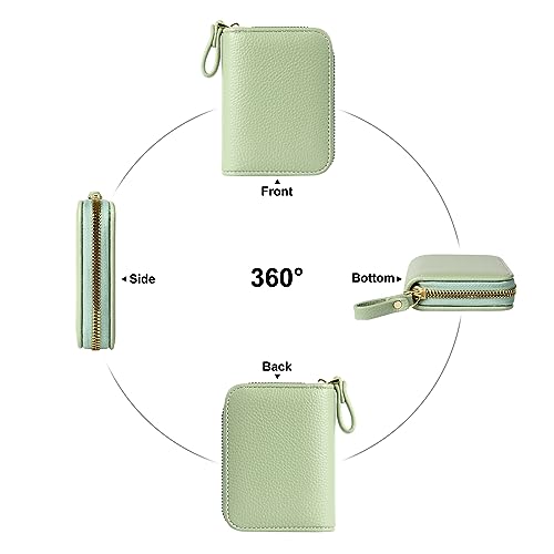 Image of Credit Card Wallet, RFID Card Case Wallet, Zipper Card Cases Holder for Men Women, RFID Blocking, KeyChain Wallet, Compact Size Card Organizer Case for Women