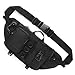 Fitdom Tactical Sling Bag for Men. Made from Heavy Duty Nylon & Built Tough for Outdoor. Also Use As EDC, Backpack, Fanny Waist Pack, Crossbody, Shoulder or Chest Bag for Travel Cycling