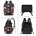 AGHESOTH Black Bear In Fall Diaper Bag Large Mommy Double Shoulder Backpack Diaper Bags Backpack for Aldult Parenting Travel Tote with 8 Pockets Side Zipper Stroller Straps Comfort All-Daywear 19L
