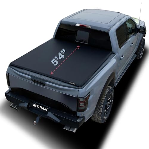 ROCTRUK 5'4" Soft Roll Up Tonneau Cover Compatible for 2017-2026 Honda Ridgeline…