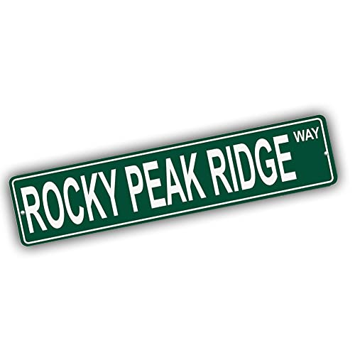 Brotherhood Aluminum Street Sign for Rocky Peak Ridge - New York Wall Decor
