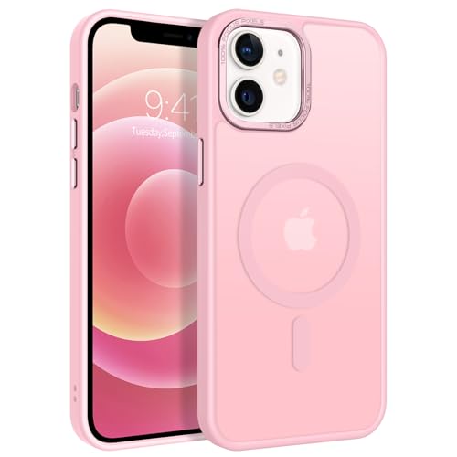 Coque iPhone 12 anti-rayures fine rose pour éviter les bris d'écran