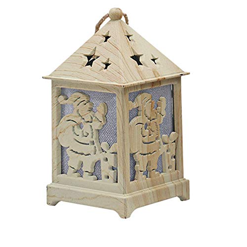 Queta Battery Wooden Lights Lamp Christmas Tree