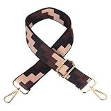 Bandoulière de Paquet Soi-même Réglable, Amovible, Polyvalente | Polyester Noir, Installation Facile, pour Portefeuille et Paquet à Main, Accessoire DIY Handmade