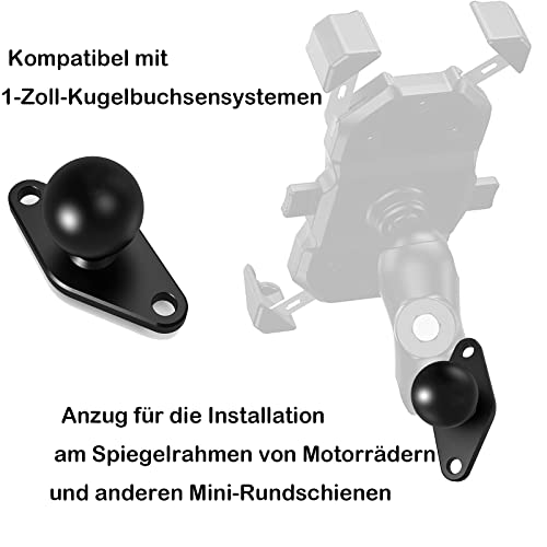 Rotule 1 pouce SZZS-R4 robuste à base diamantée pour support smartphone rigide - 5