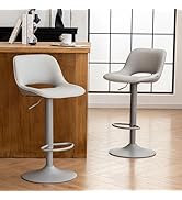 YOUNIKE Barkruk, set van 2, barstoelen, în hoogte verstelebaar, draaistoel, keukenstoeleen, toonbank