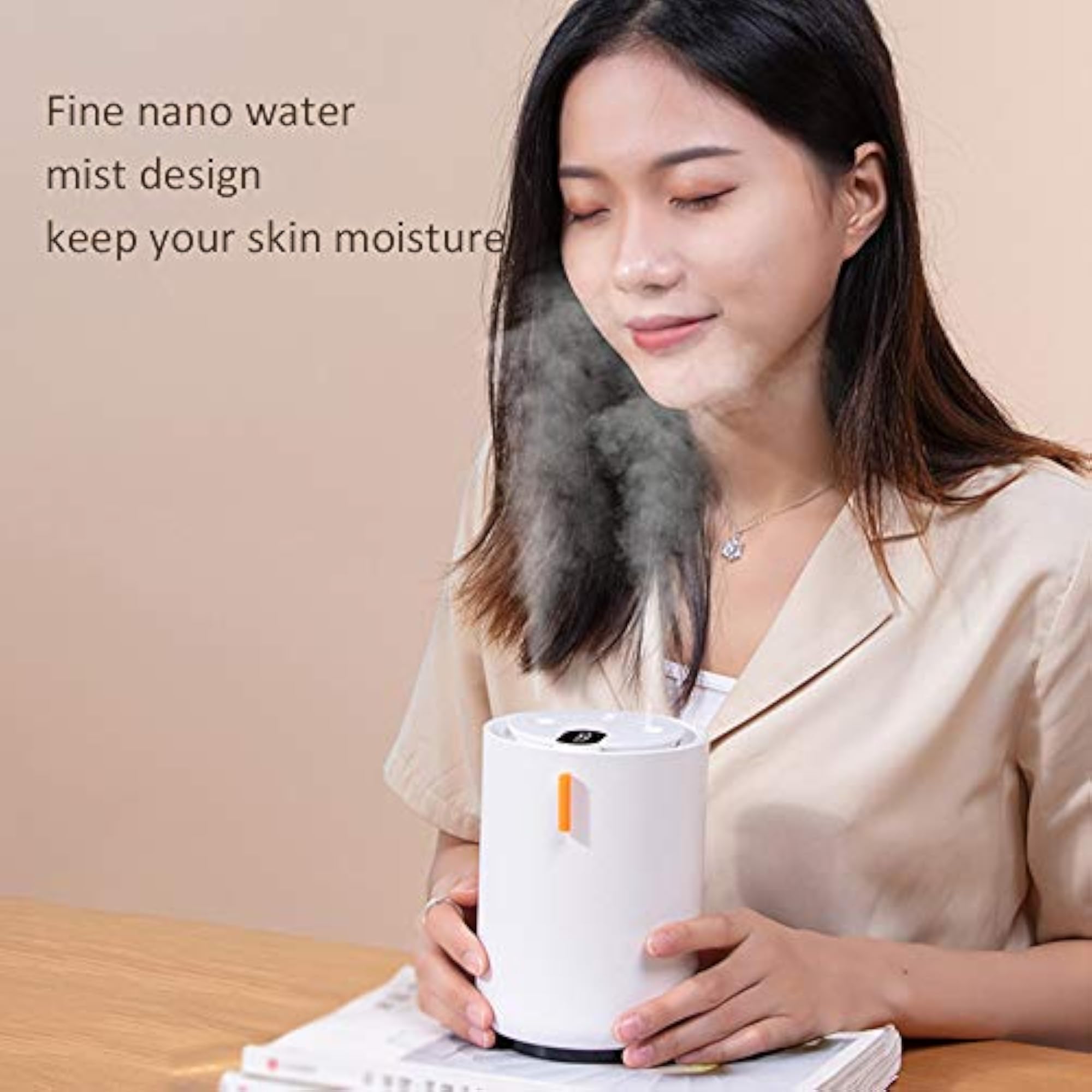 Dual Spray Nozzle Diffuser Humidifier with Adjustable Mist Modes