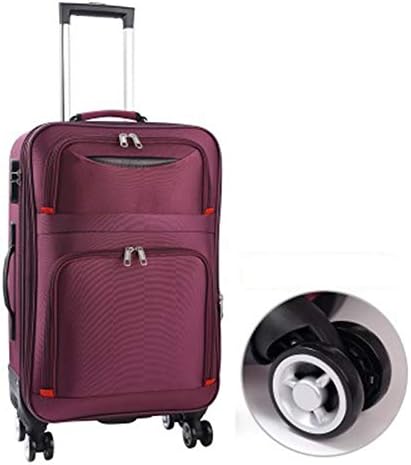 Amazon.com: ZHANGQIANG Maleta de viaje Maleta de equipaje de mano Maletas  de viaje Bolsa de viaje Peso ligero Ryanair Funda de transporte con ruedas  giratorias de 360 grados (Color: morado, tamaño: 22) :
