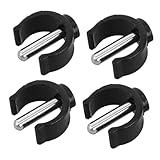 FOMIYES 4Pcs Cane Clip Buckle Durable C Shape Latch Clamps for Canes and Walking Sticks Cane Attachment Compatible with Tubes Fasteners