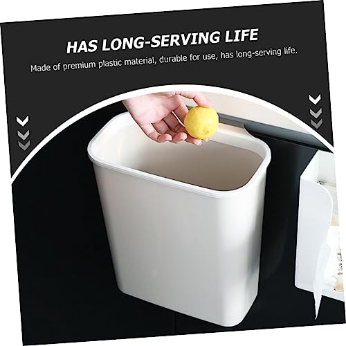Bote de basura colgante para cocina blanco plástico práctico miniatura 4