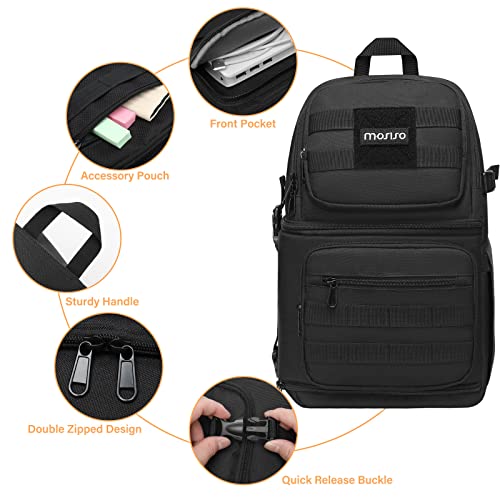 Mosiso Camera Sling Bag, Dslr/Slr/Mirrorless Tactical Camera Crossbody Bag Case Photography Slingpack With Tripod Holder & Removable Modular Inserts Compatible With Canon/Nikon/Sony/Fuji, Black #TOP6