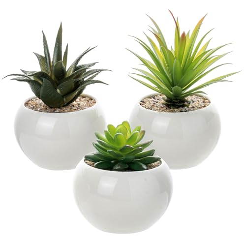 Mini Assorted Artificial Succulents Set of 3