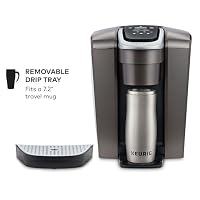 Keurig K-Elite Single Serve K-Cup Pod Coffee Maker, with Strength and Temperature Control, Iced Coffee Capability, 8 to 12oz Brew Size, Programmable, Brushed Slate — image 3