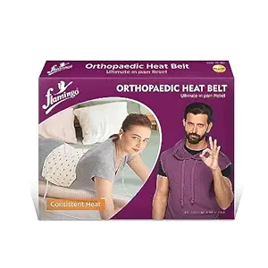Orthopaedic Electric Heating Pad | Heat Belt with Temperature Controller | Pain Relief Heating Belt for Lower Back, Knee, Shoulder, Cramps, and Neck | Heat Pad Back Pain Relief (Regular)
