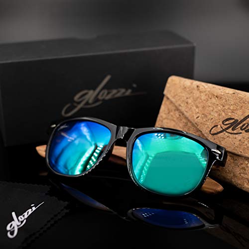 Holz Sonnenbrille Glozzi für Herren und Damen mit UV400 Schutz