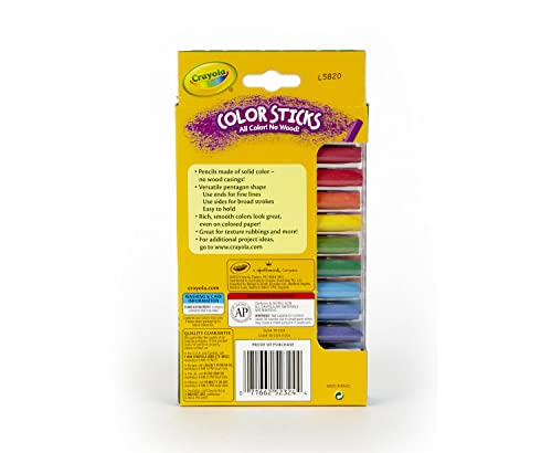 Crayola Color Stick Pencils, Assorted Colors, 24 Count, Multicolor (68-2324) #TOP4