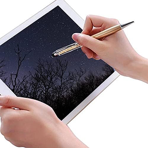 Gkhowiu 12Pcs/ Bling Bling 2-in-1 Slim Crystal Diamond Stylus Pen and Ink Ballpoint (12 Colors)