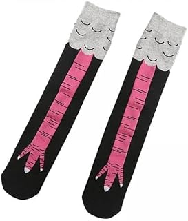 2 Pack Chicken Leg Socks for Adults - Funny Novelty Costume Accessory for Halloween Party Cosplay Gift